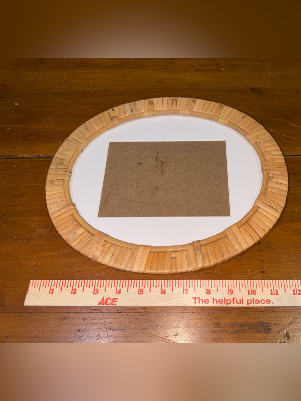 Oval Rattan Picture Frame - Picture 4 of 7